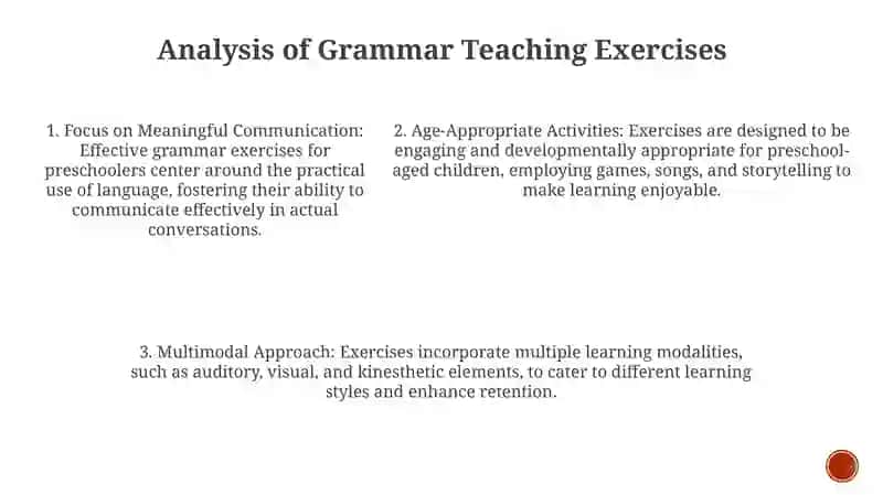 Analysis Of Grammar Teaching Exercises In English To Preschool Children 4
