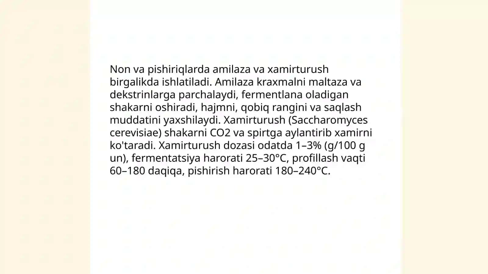 Fermentlarning oziq ovqat sanoatida qo'llanishi 4