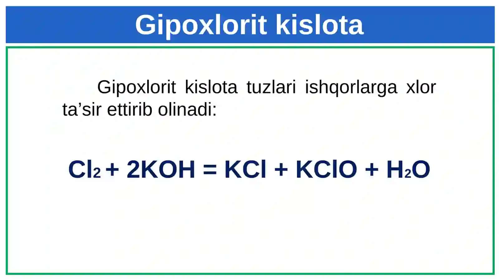 Xloridning kislorodli birikmalari 4