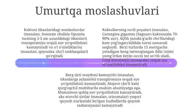 Cho'l yashash joylari va tarqalishi 4