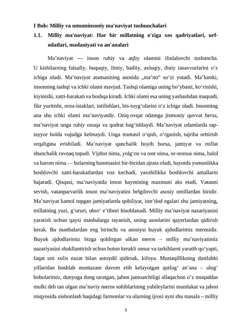Milliy va umuminsoniy ma‘naviyat 4