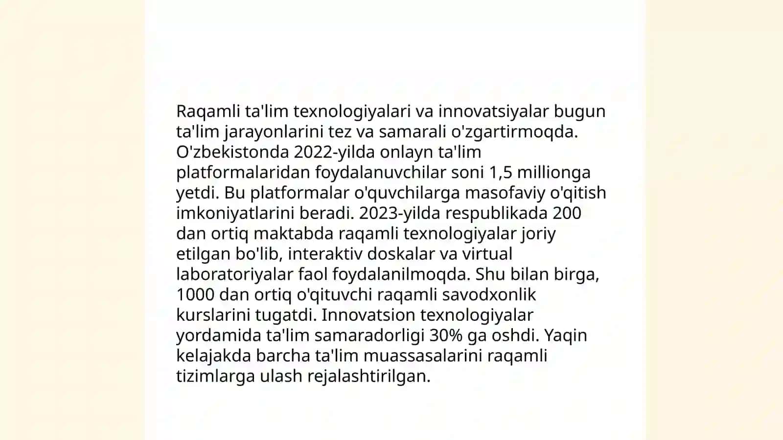 O'zbekistonda ta'lim islohotlar 4