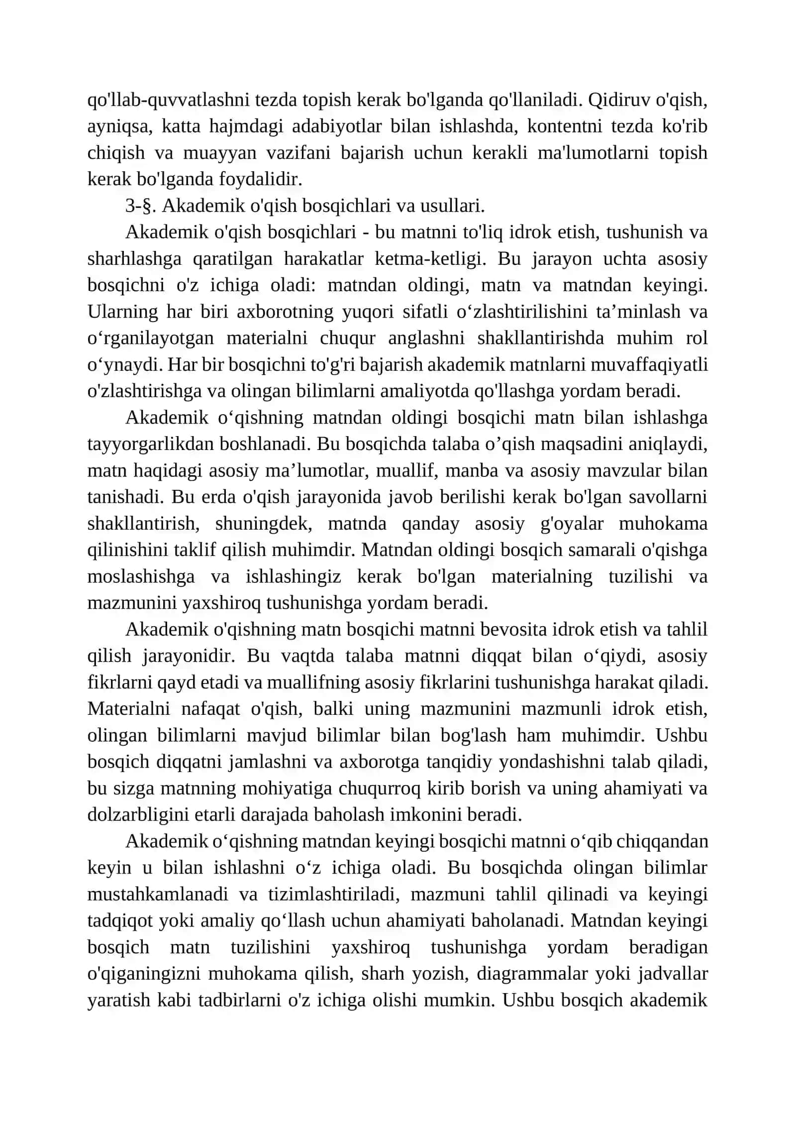 Akademik o‘qish asoslari 4