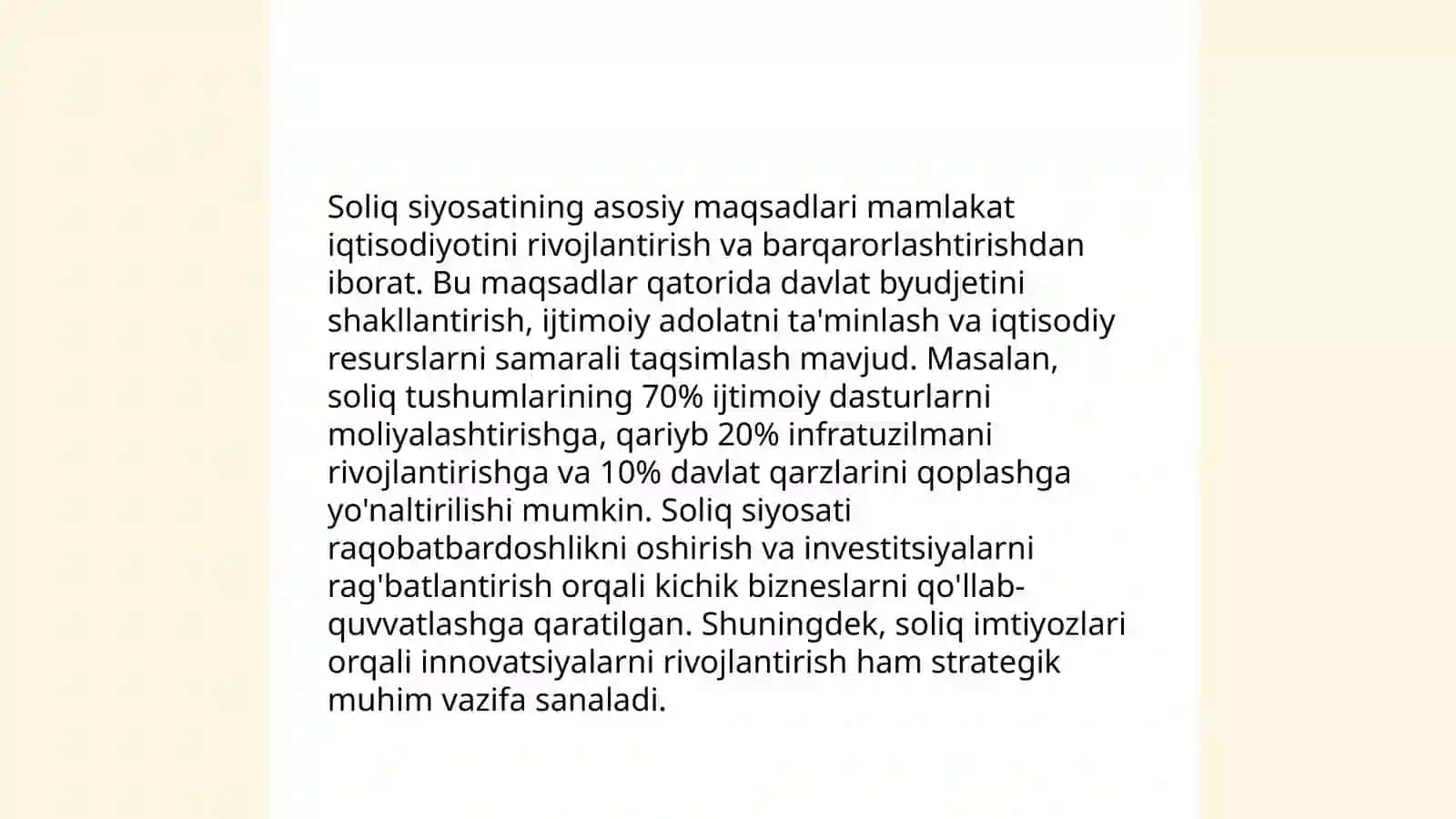 Soliq va soliqqa tortish 4