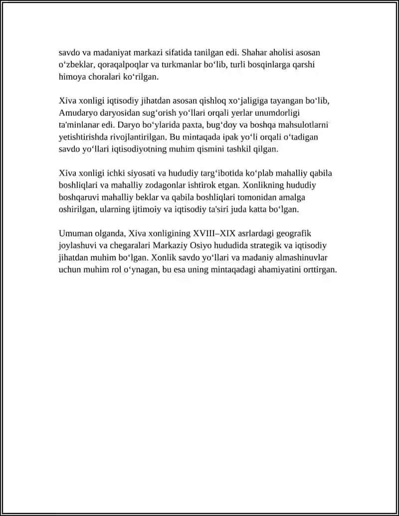 XIVA XONLIGINING TARIXIY GEOGRAFIYASI 4