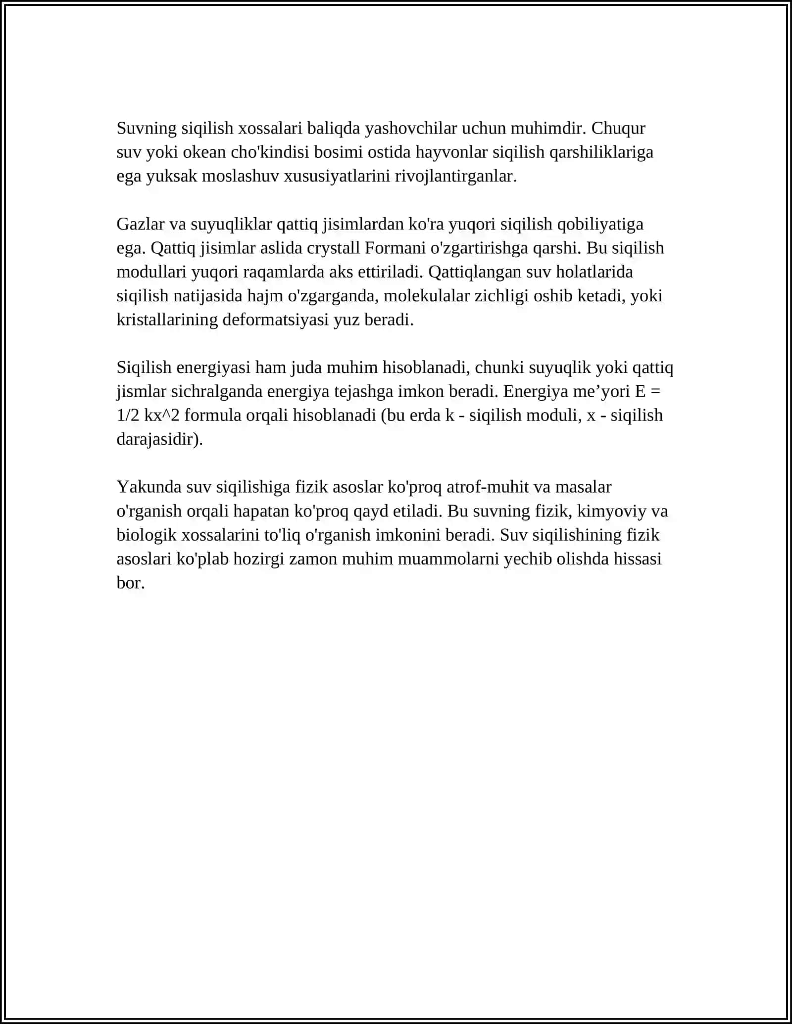 SUYQLIKNING SIQLISHI 4