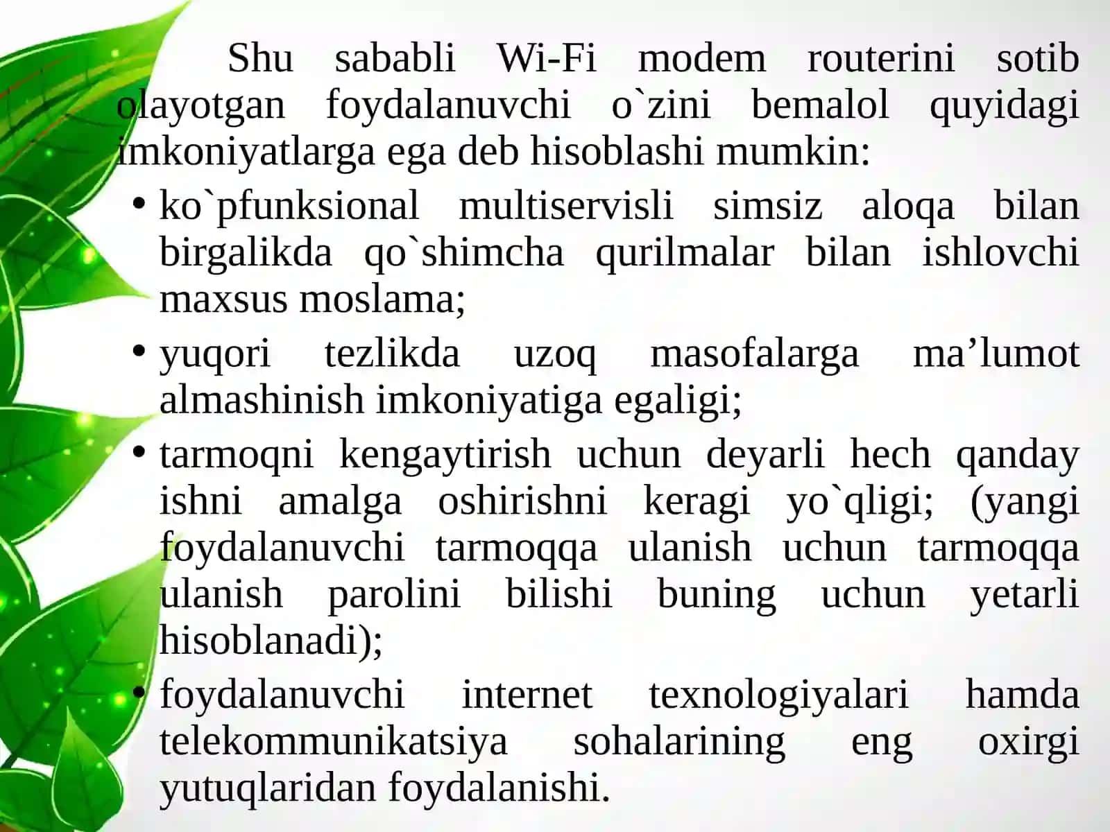 WI-FI Tarmog`i Texnologiyasi 4