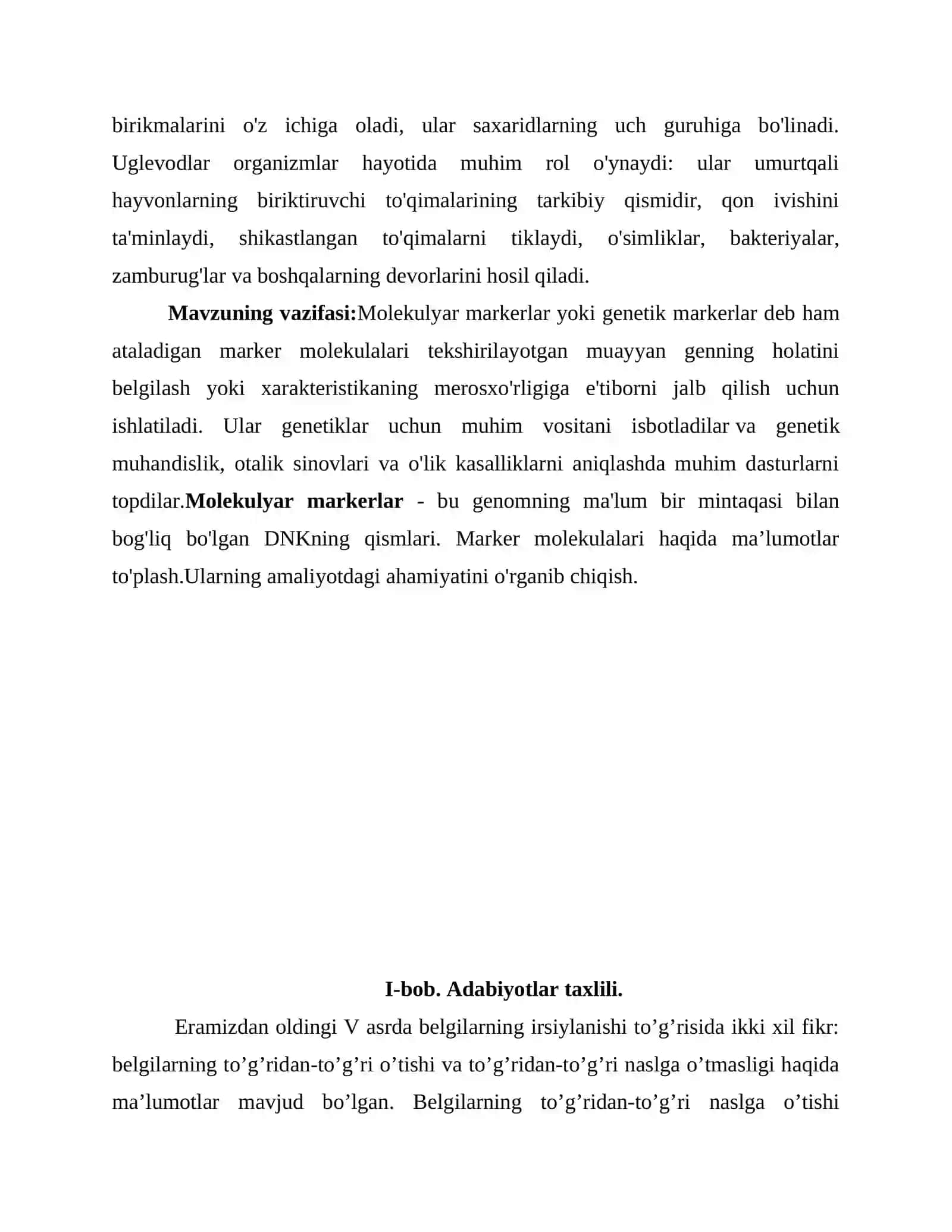 Molekulyar markerlar va ularning amaliyotlarda qo'llanilishi 4