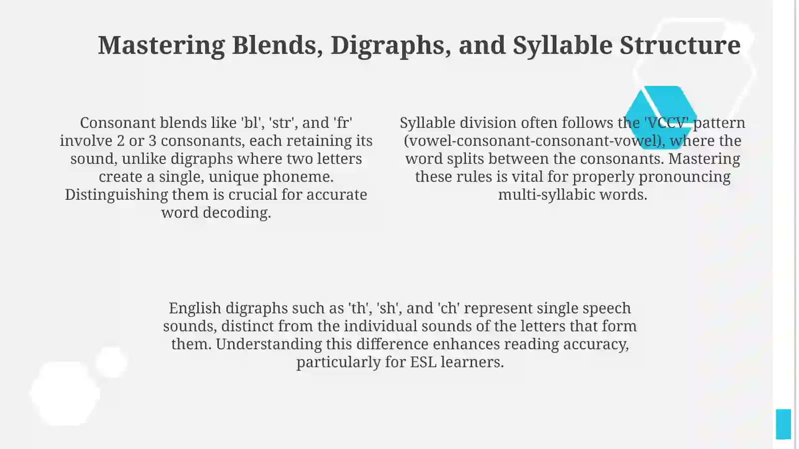 Pronouncing short words 4