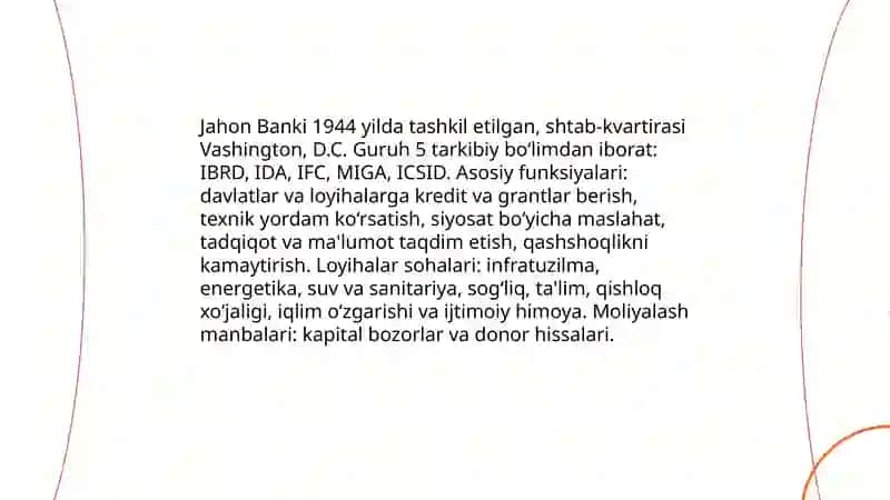 Xalqaro iqtisodiy tashkilotlar 4