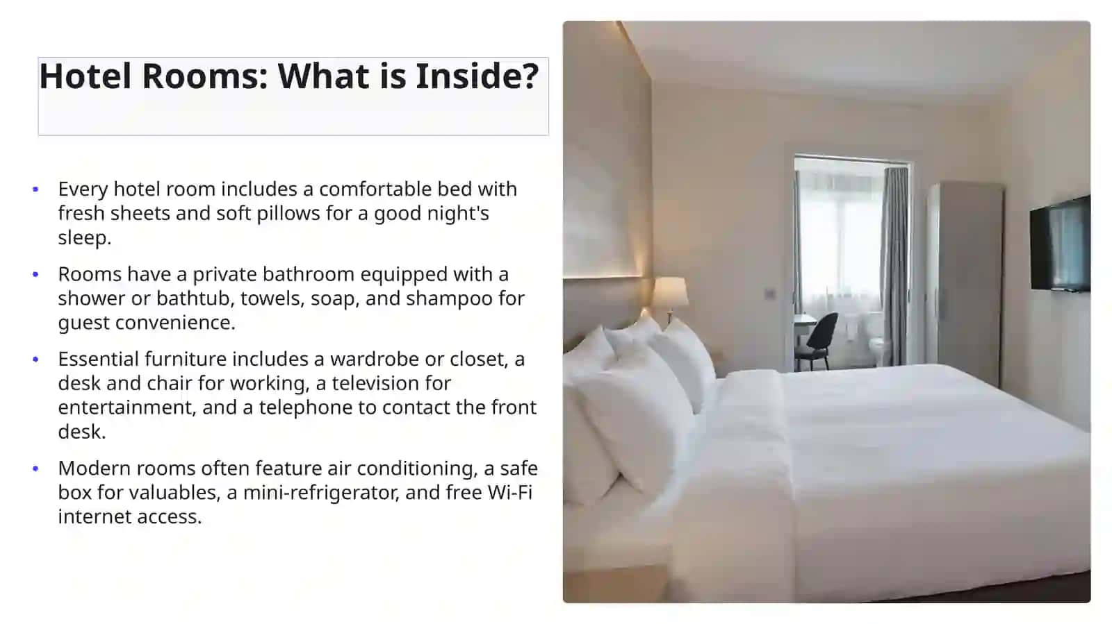 Hotels: A Complete Guide to Hotel Facilities and Comforts 4