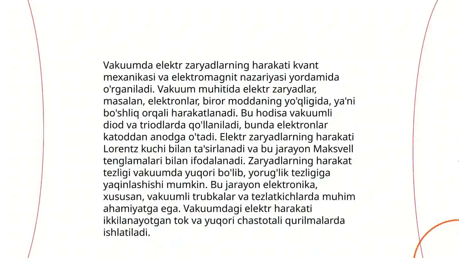 Elektr maydonning vakuumdagi xususiyatlari 4