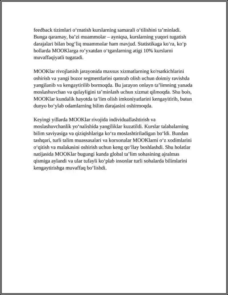 Ommaviy Onlayn Ochiq Kurslar 4