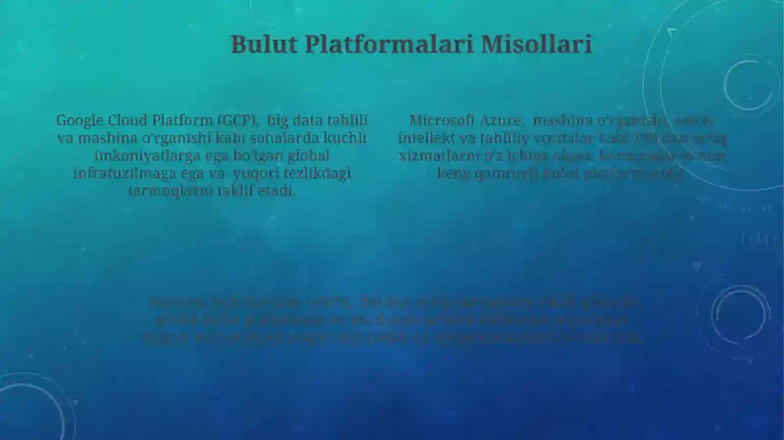Internet Xizmatlarida Bulut Texnologiyalarining Qo‘llanilishi 4