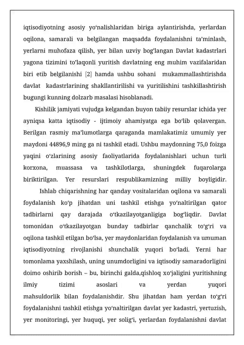 Olot tumanining “Aholi punktlarini  hududlar bo’yicha taqsimlanish loyihasi 4