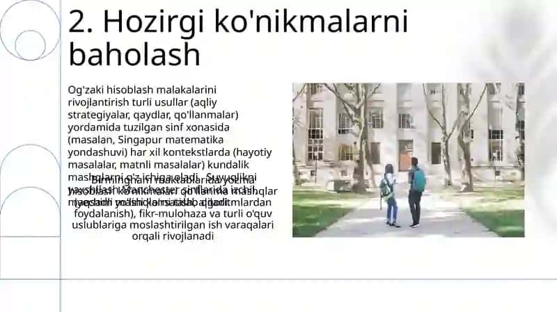 Og'zaki va yozma hisoblash malakalarini shakllantirish 4