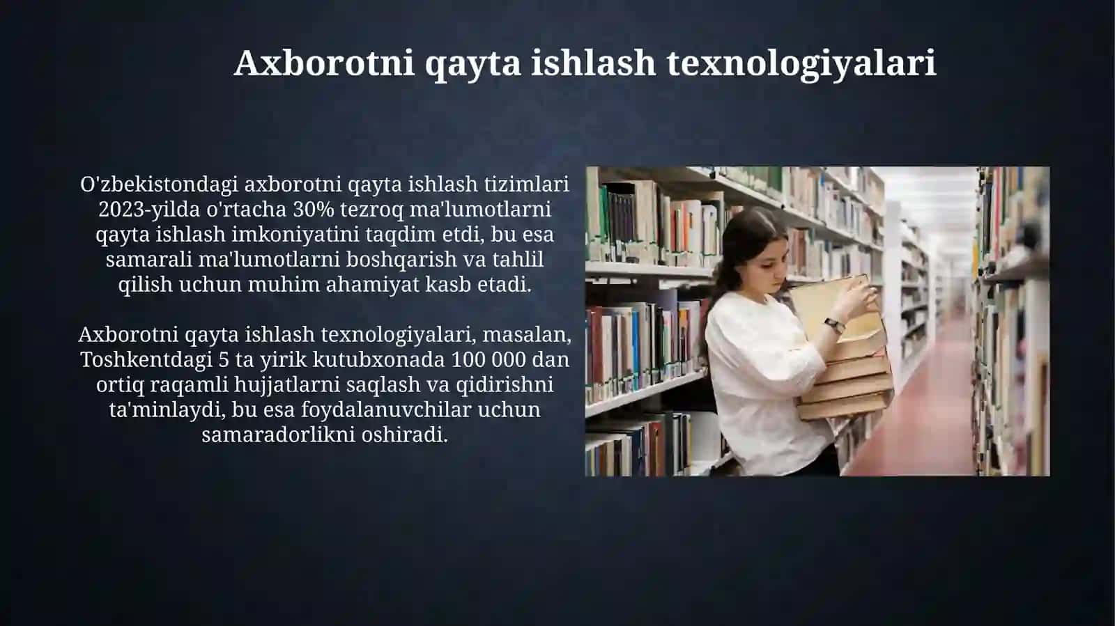 Axborot Kutubxona Tizmsifatidao'rganish 4