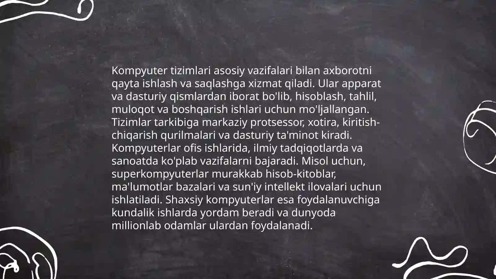 Informatika va axborot texnologiyalari fani predmeti va vazifalari 4