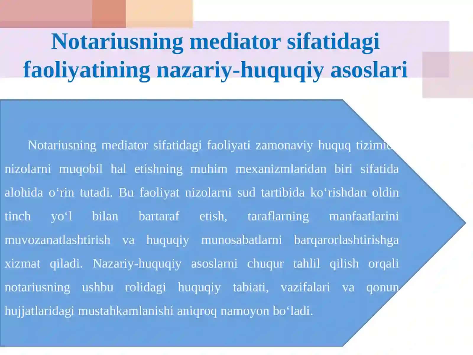 Notariusning mediator vazifasini bajarish 4