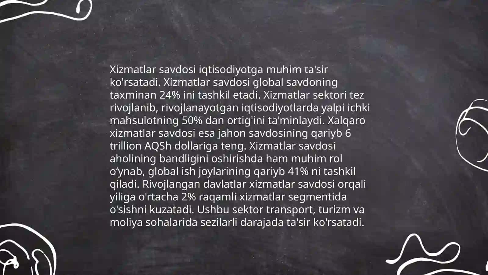 Xalqaro xizmatlar savdosi talablari 4