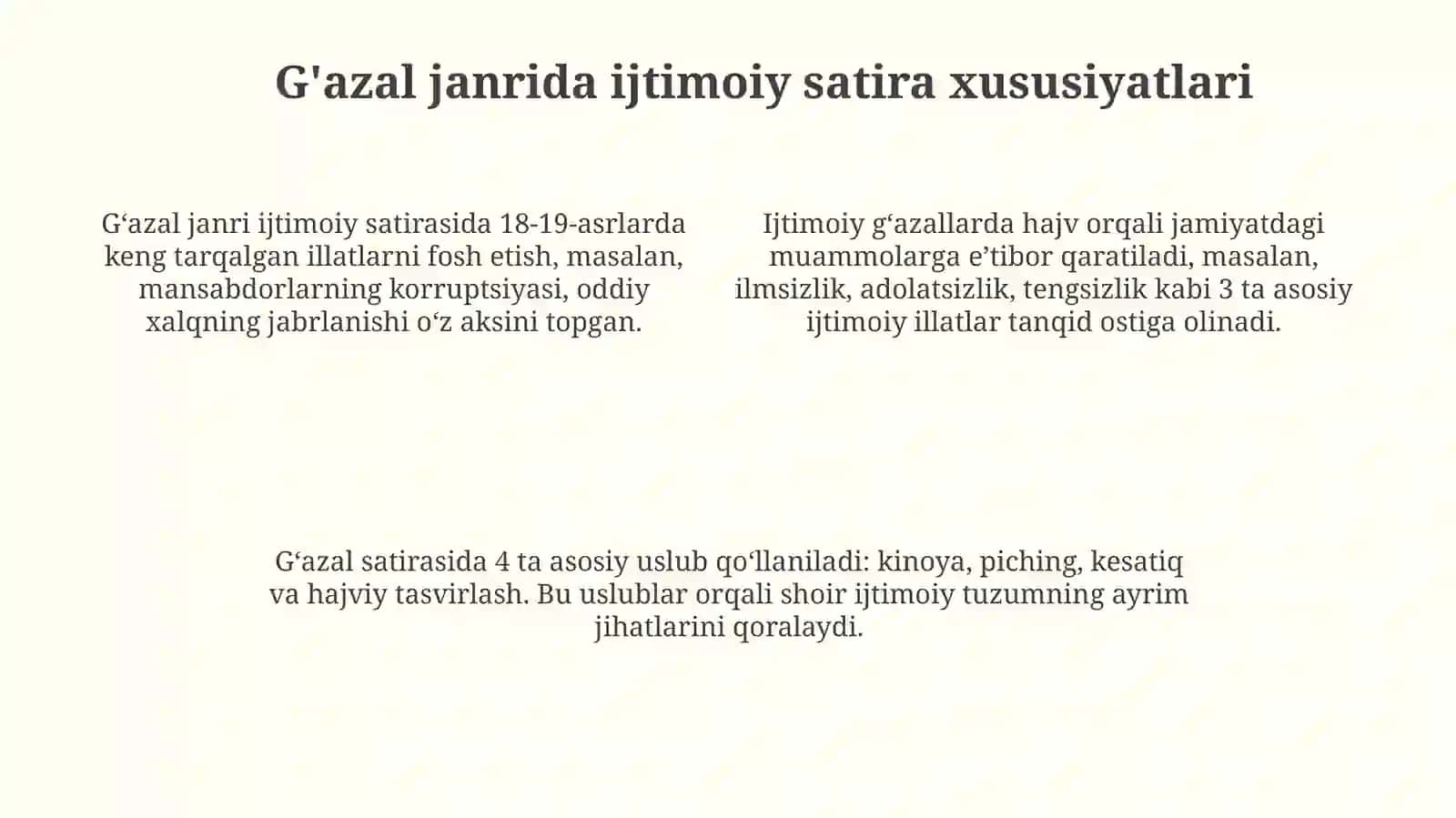 Turdi Farogʻiy ijodida ijtimoiygʻazallartahlili 4