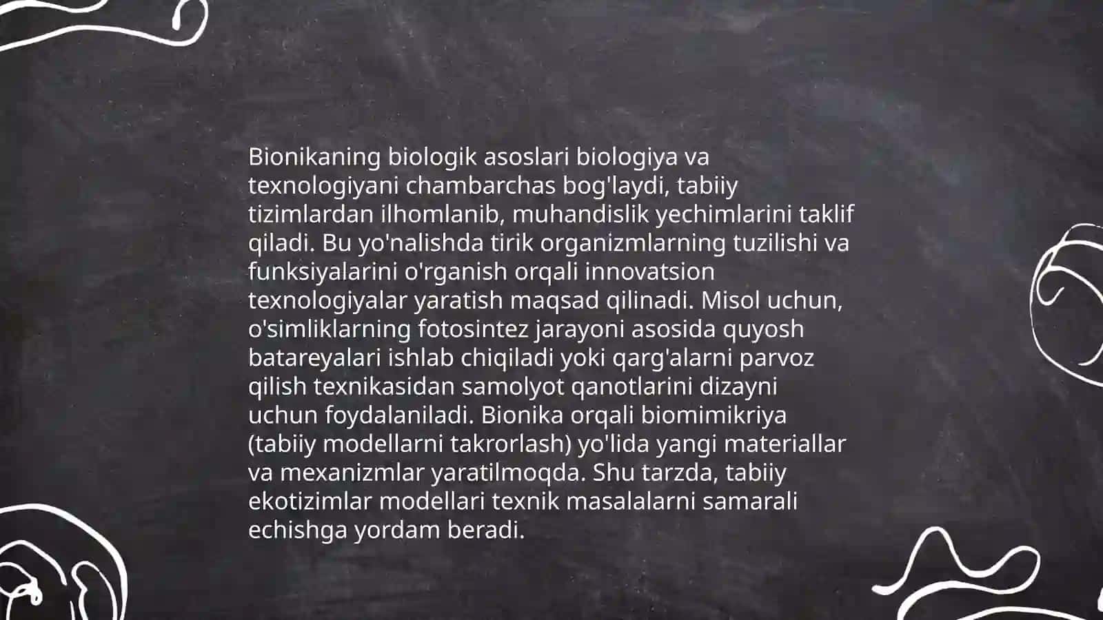 Bionika asoslari va uni inson hayotiga taʼsiri 4