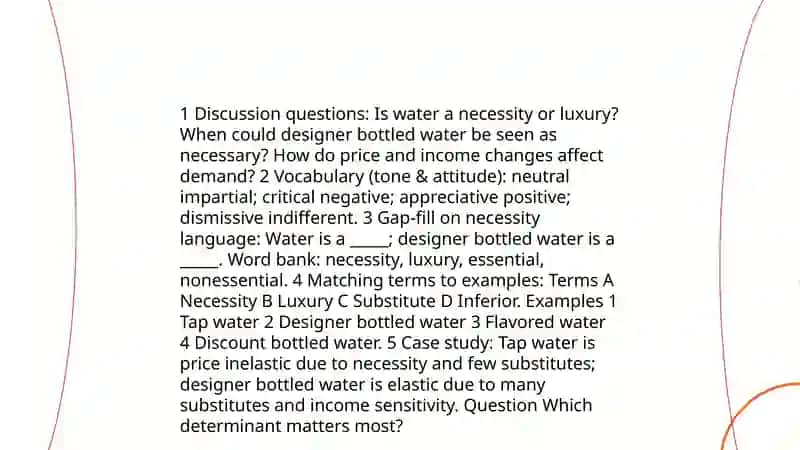 The determinants of Demand Elasticity 4