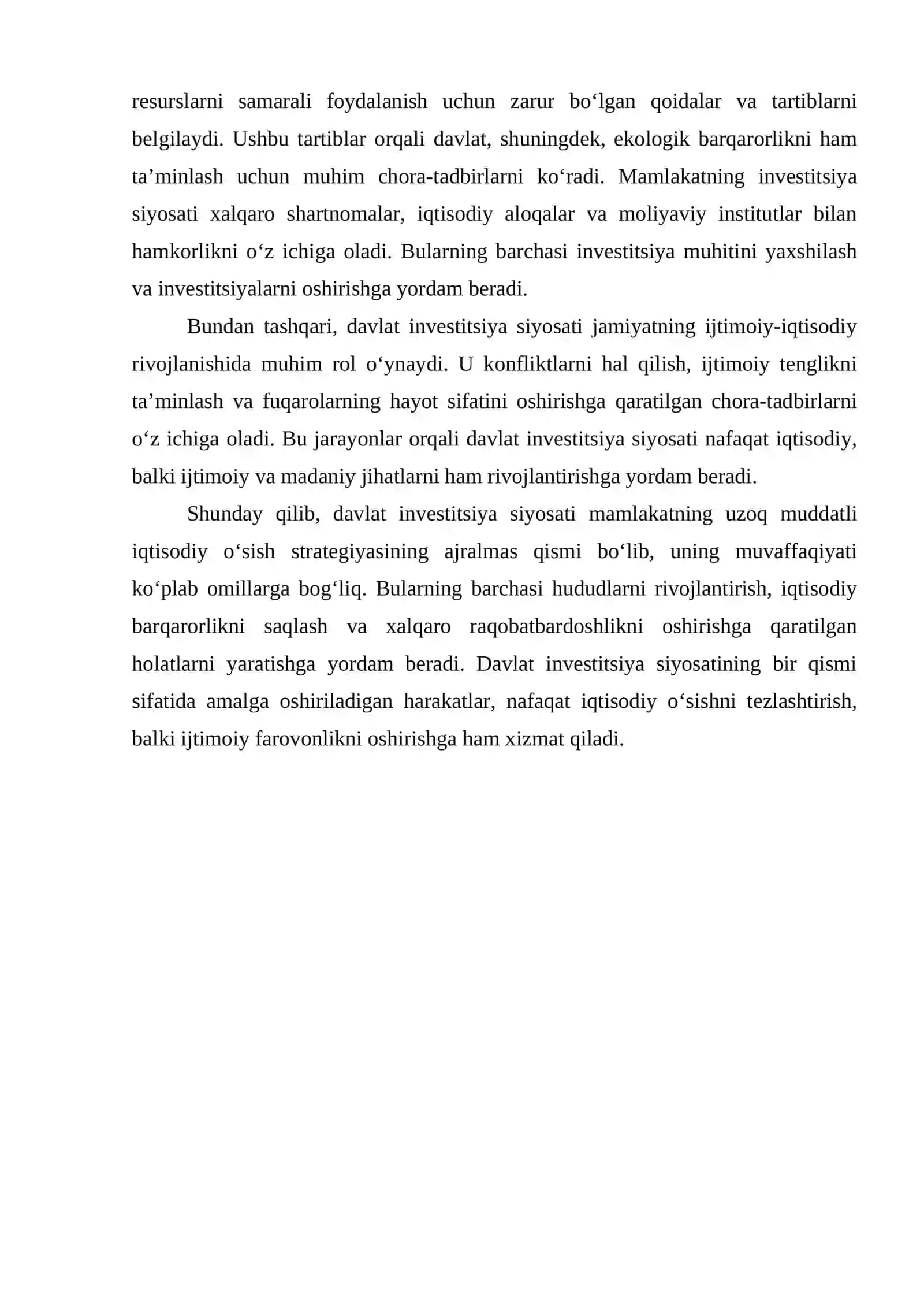 DAVLAT INVESTITSIYA SIYOSATINING ASOSIY YO'NALISHLARI 4
