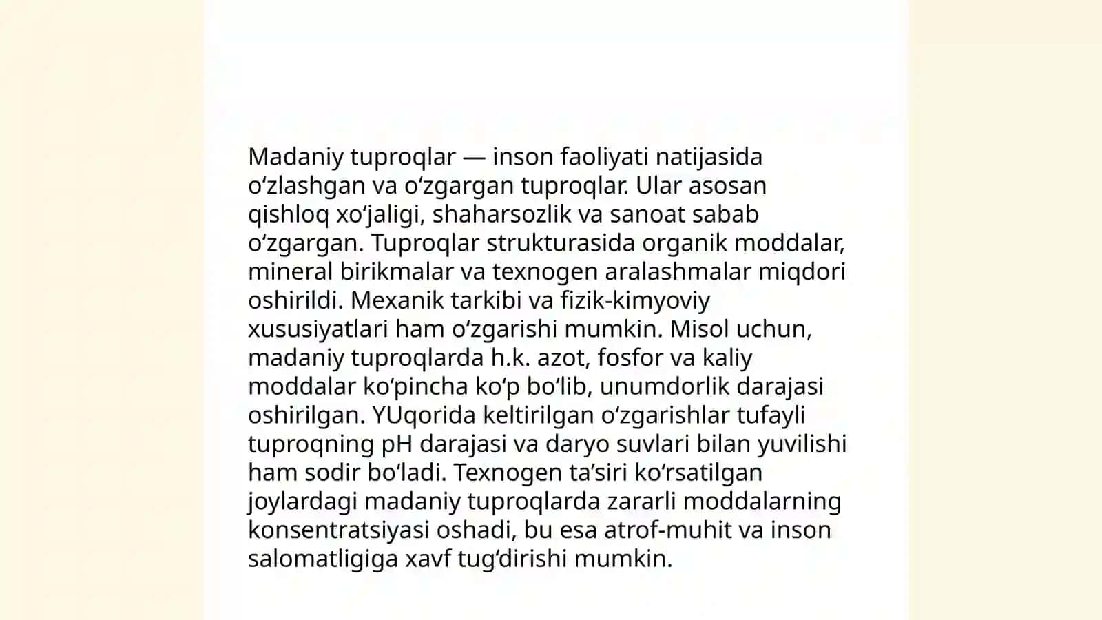 Madaniy tuproqlar va ularning kelib chiqishi 4