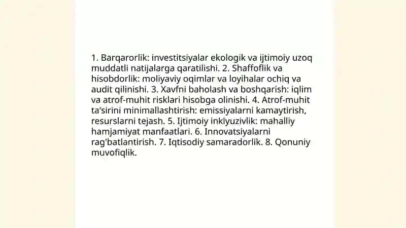 Yashil moliyalashtirish tushunchasi 4