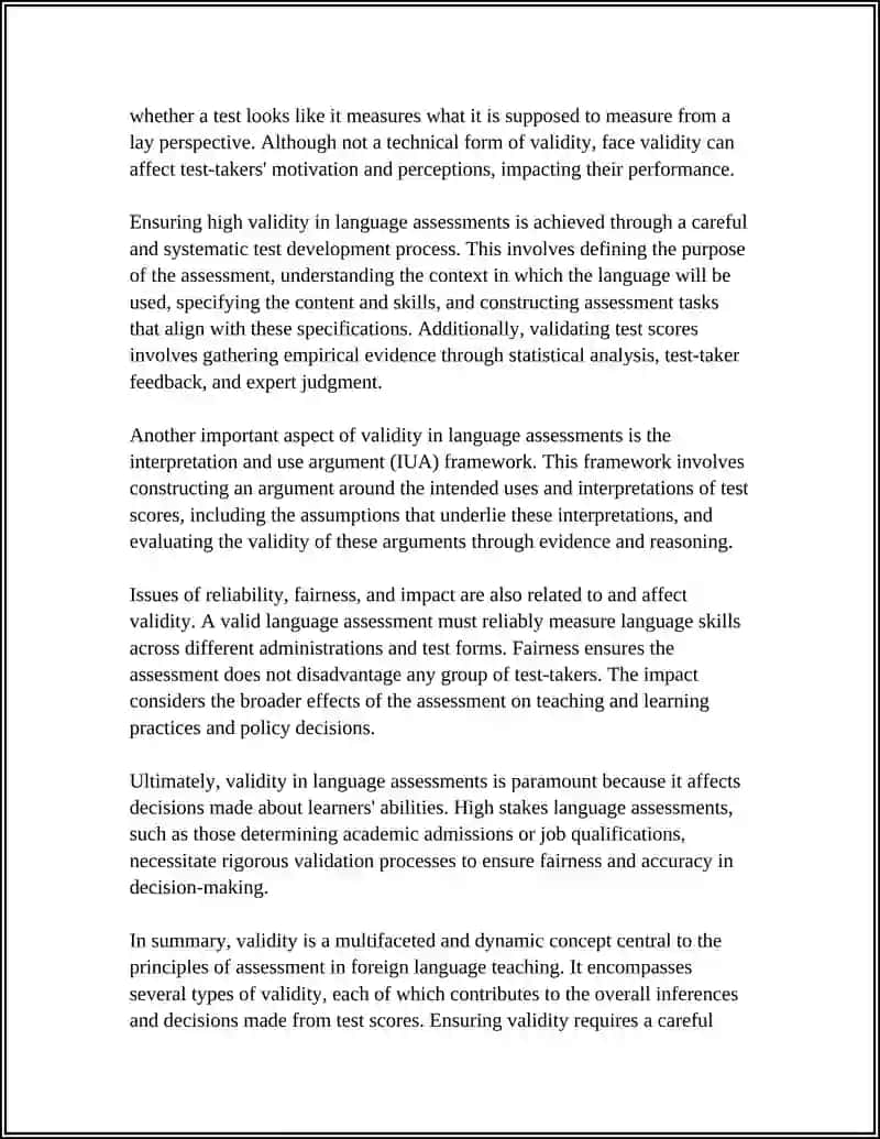 PRINCIPLES OF ASSESSMENT IN FOREIGN LANGUAGE TEACHING 4