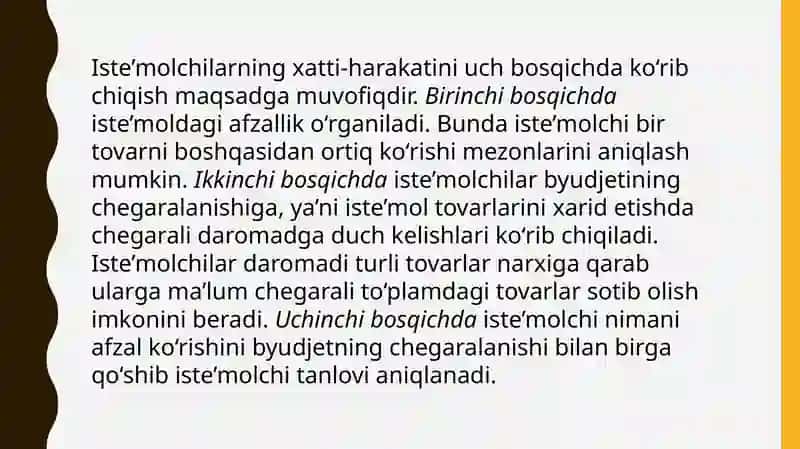 Iste’molchilarxatti-harakatining tahlili 4