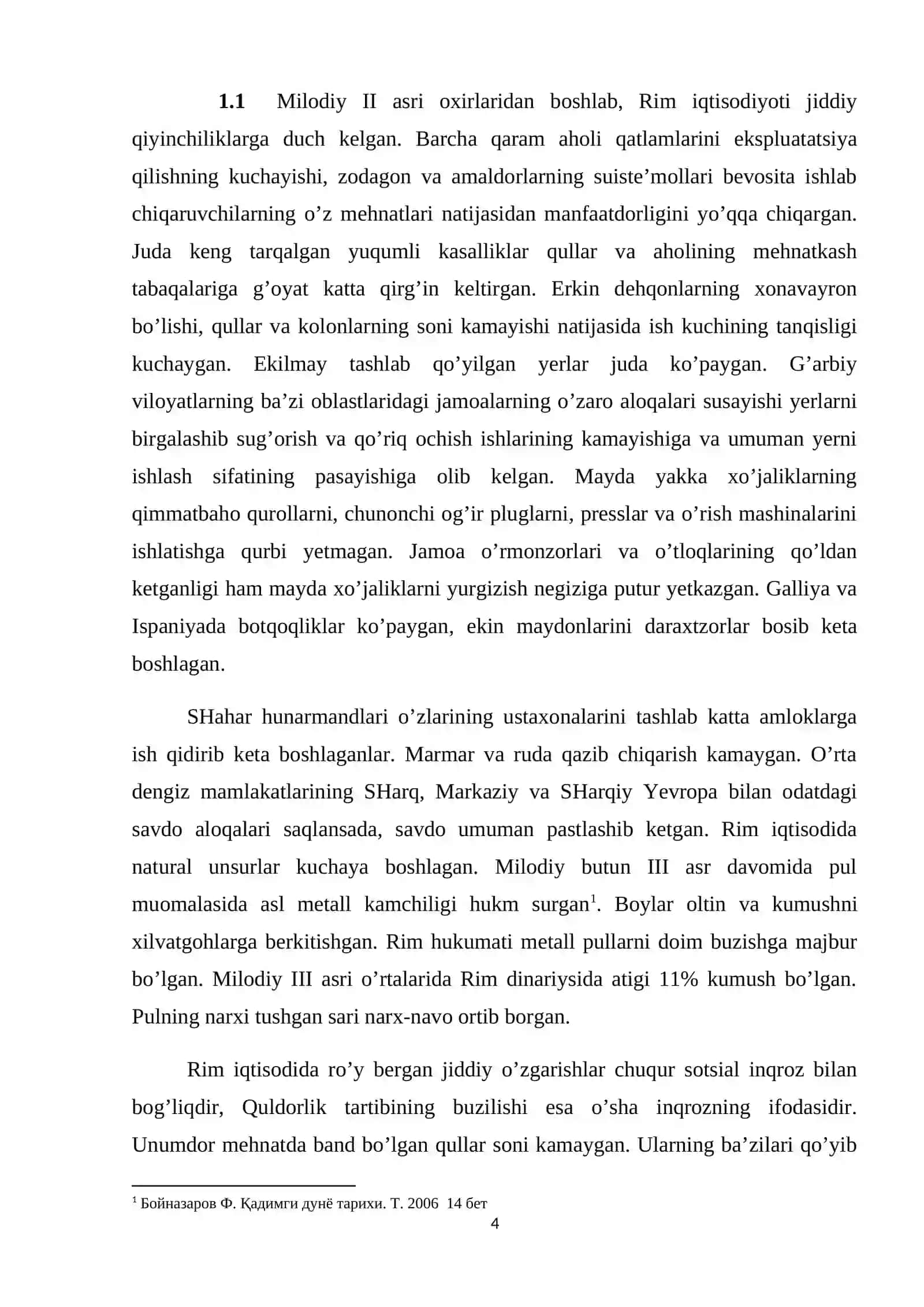 Dominant tizim. So’nggi Rim imperiyasi 4