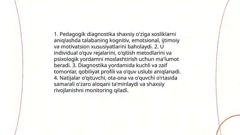 Pedagogik diagnostika 4