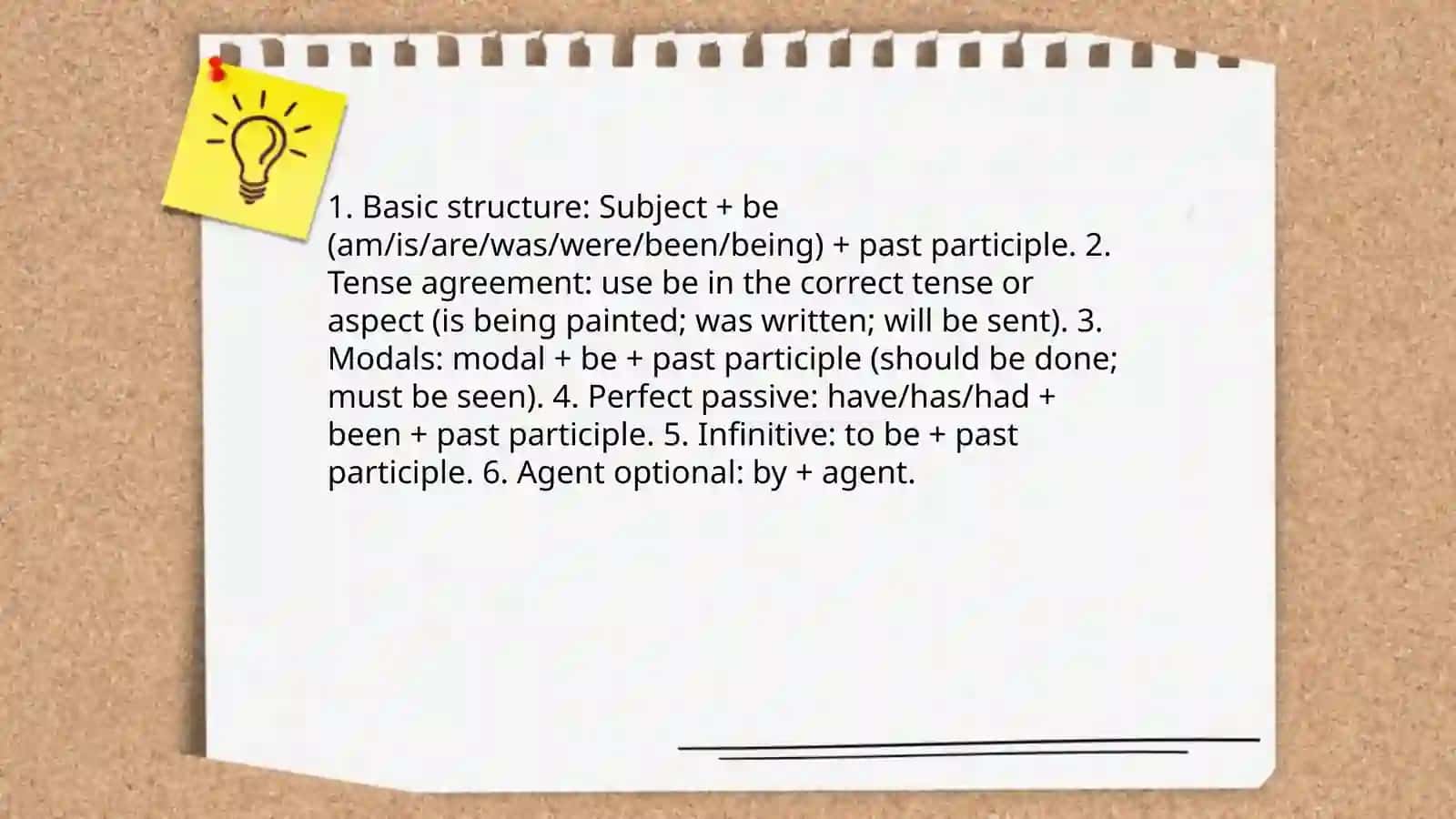 Passive voice and active 4