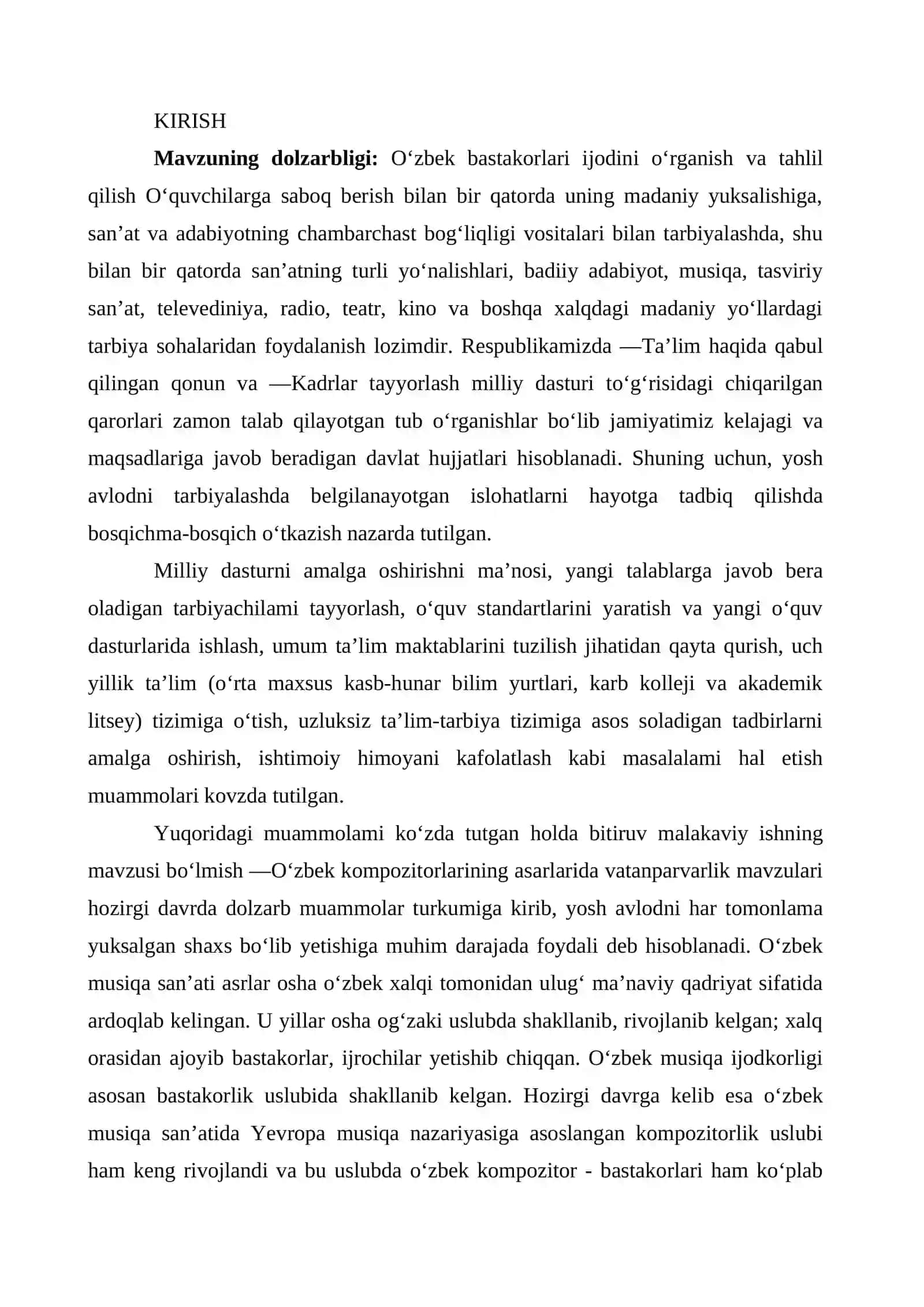 O'zbek bastakorlari va ularning yorqin yo'li 4