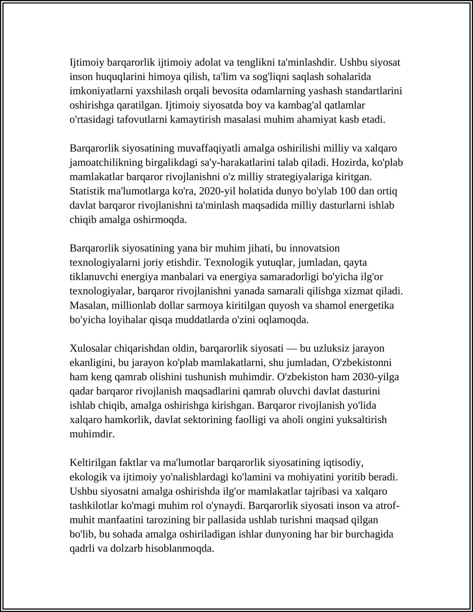 BARQARORLASHTIRISH SIYOSATI 4