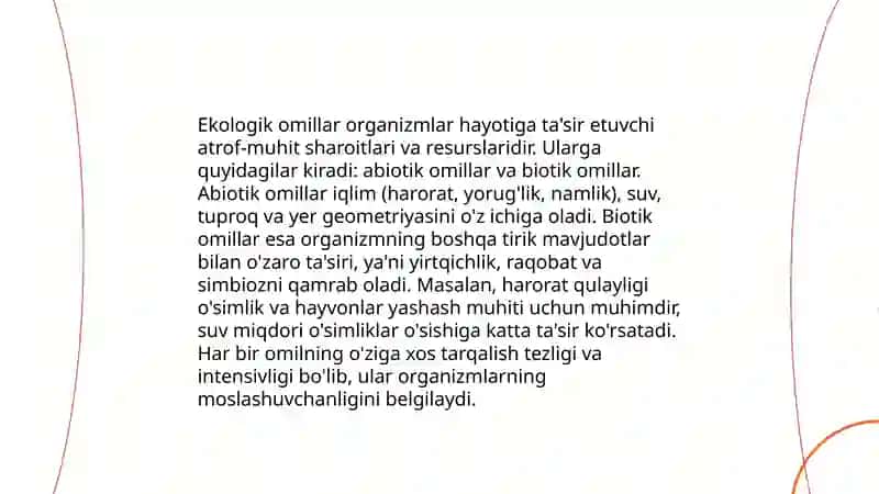 Muhit va ekologik omillar 4