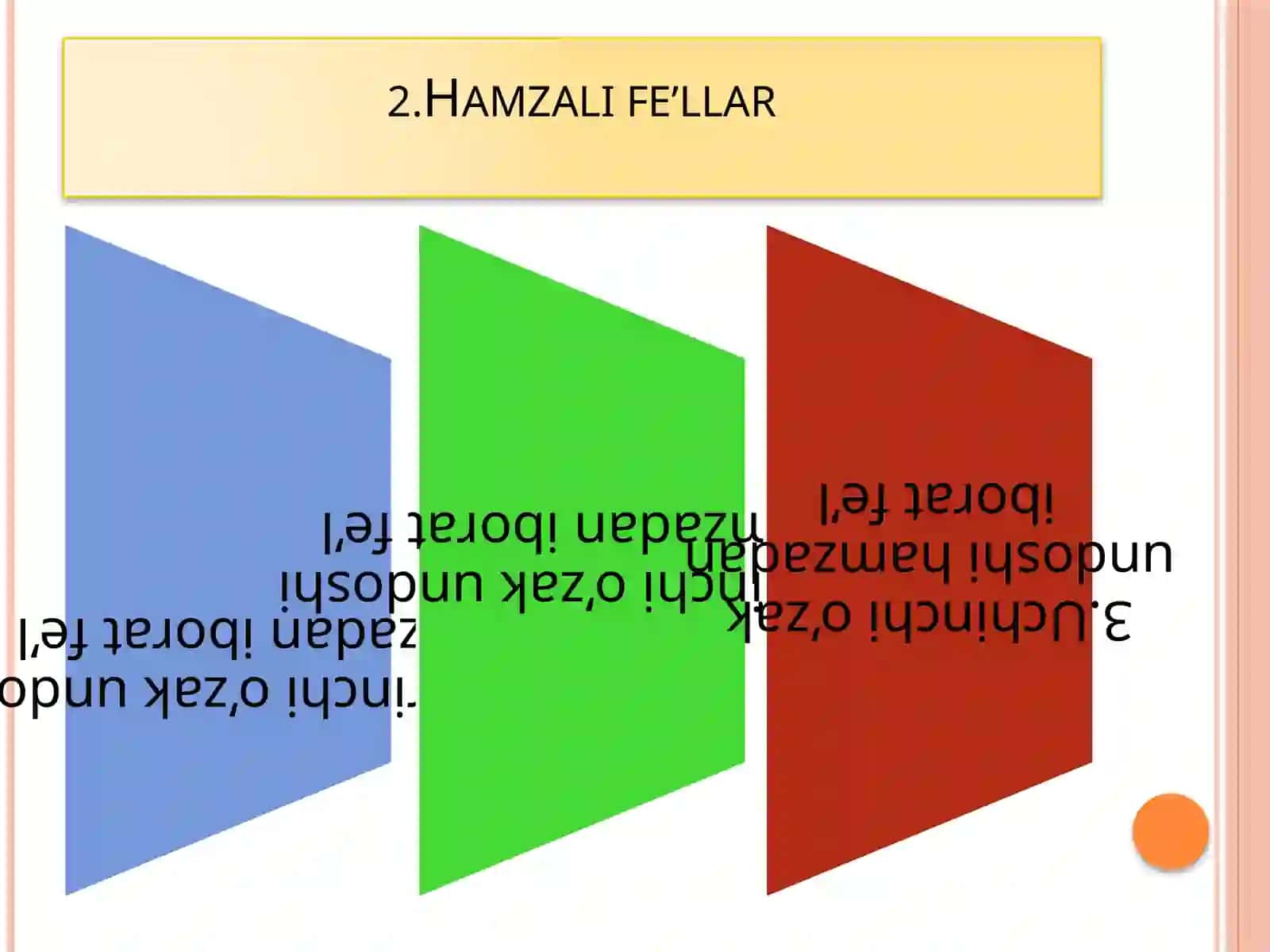 Hamzalife’llarning o‘tgan zamonda tuslanishi 4