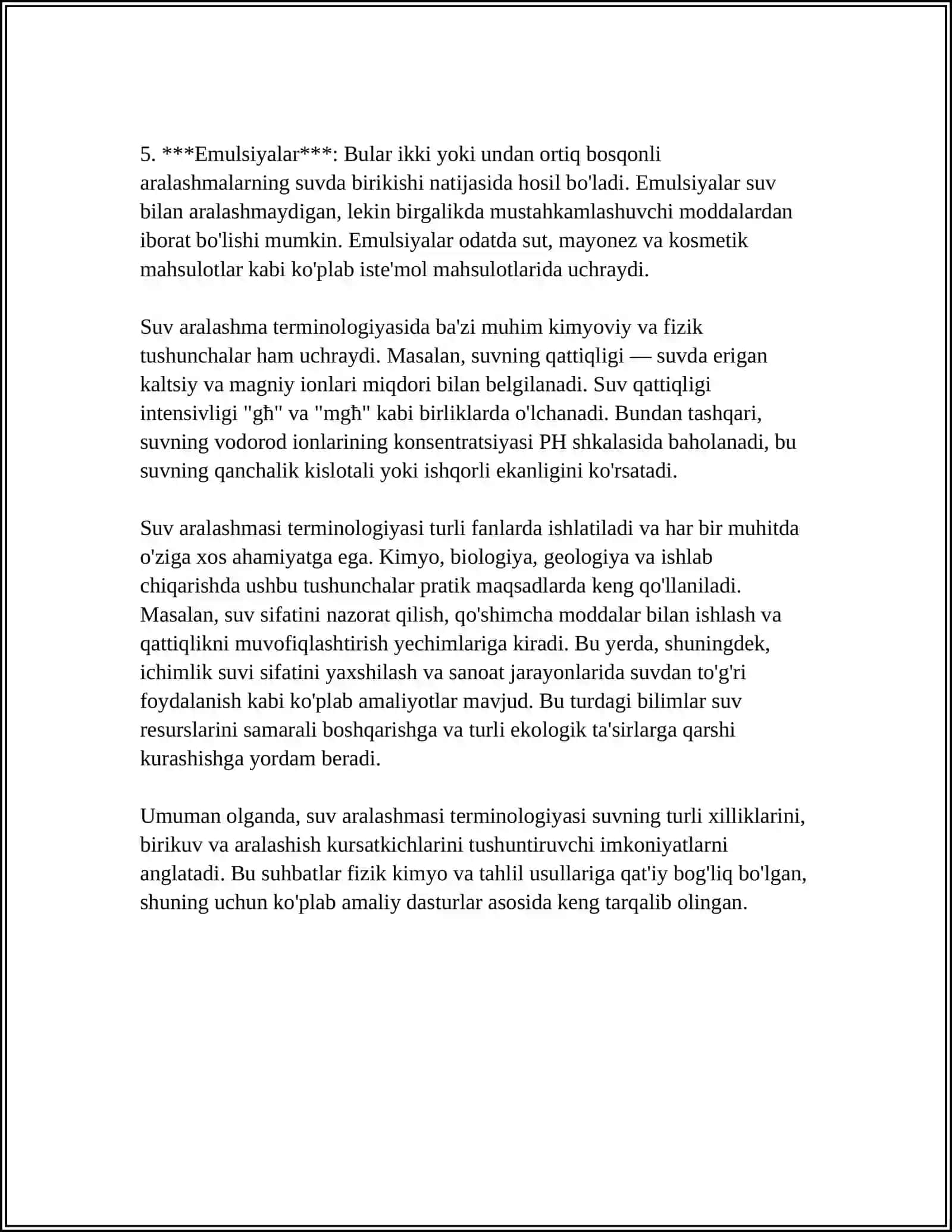 SUV ARALASHMASI TERMINOLOGIYASI 4