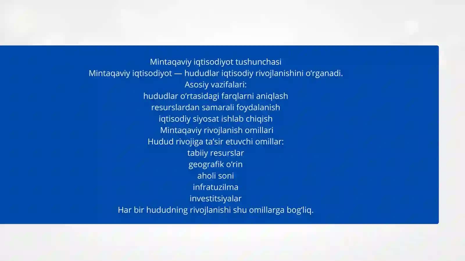 Ijtimoiy geografiya va mintaqaviy iqtisodiyot 4