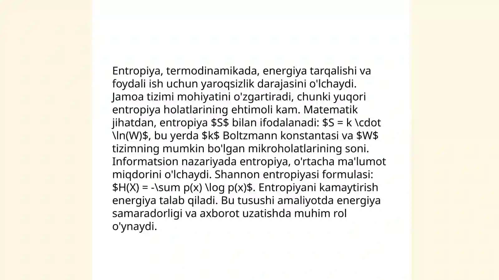Termodinamikaning ikkinchi qonuni 4