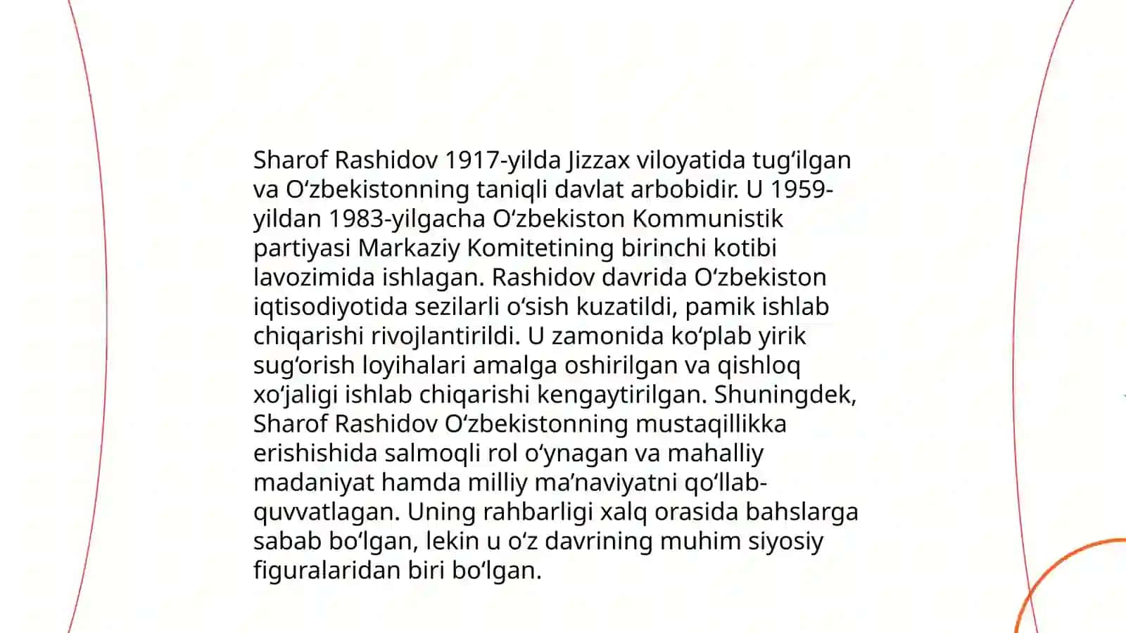 Sharof Rashidovning hayoti 4