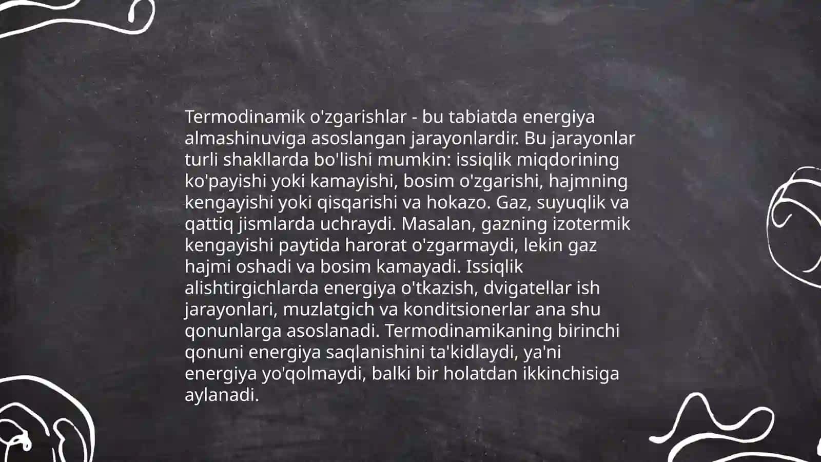 Kimyoviy termodinamika. Termokimyo. Kalorimetrlar 4
