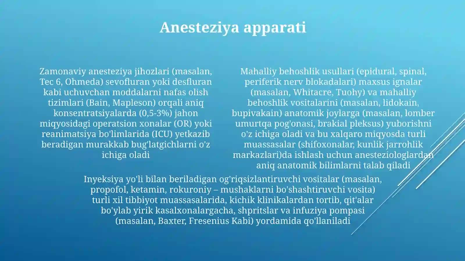 Zamonaviyanestetik vositalar 4
