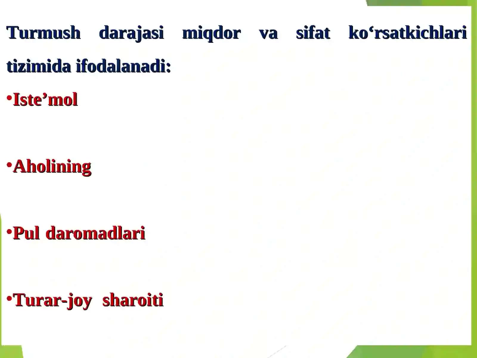 Ijtimoiy Sohadagi Baholar va Subsidiyalar 4