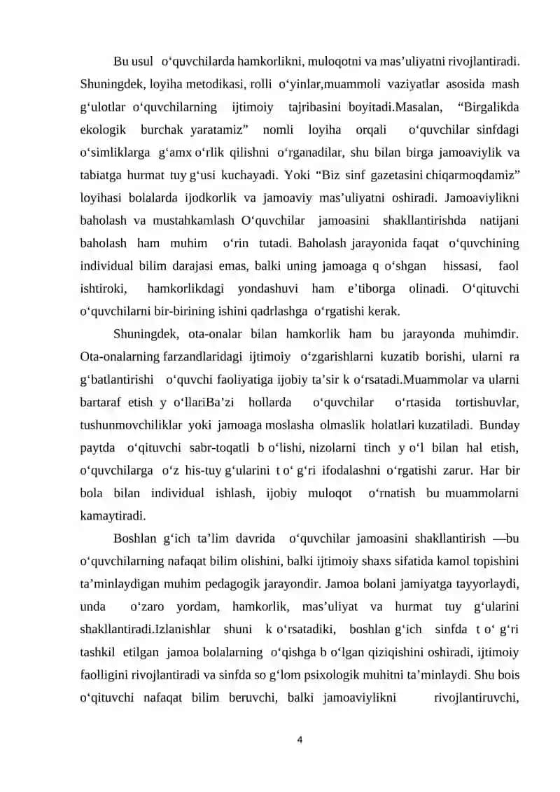 O`zbek tili leksikasining qo`llanish darajasi 4
