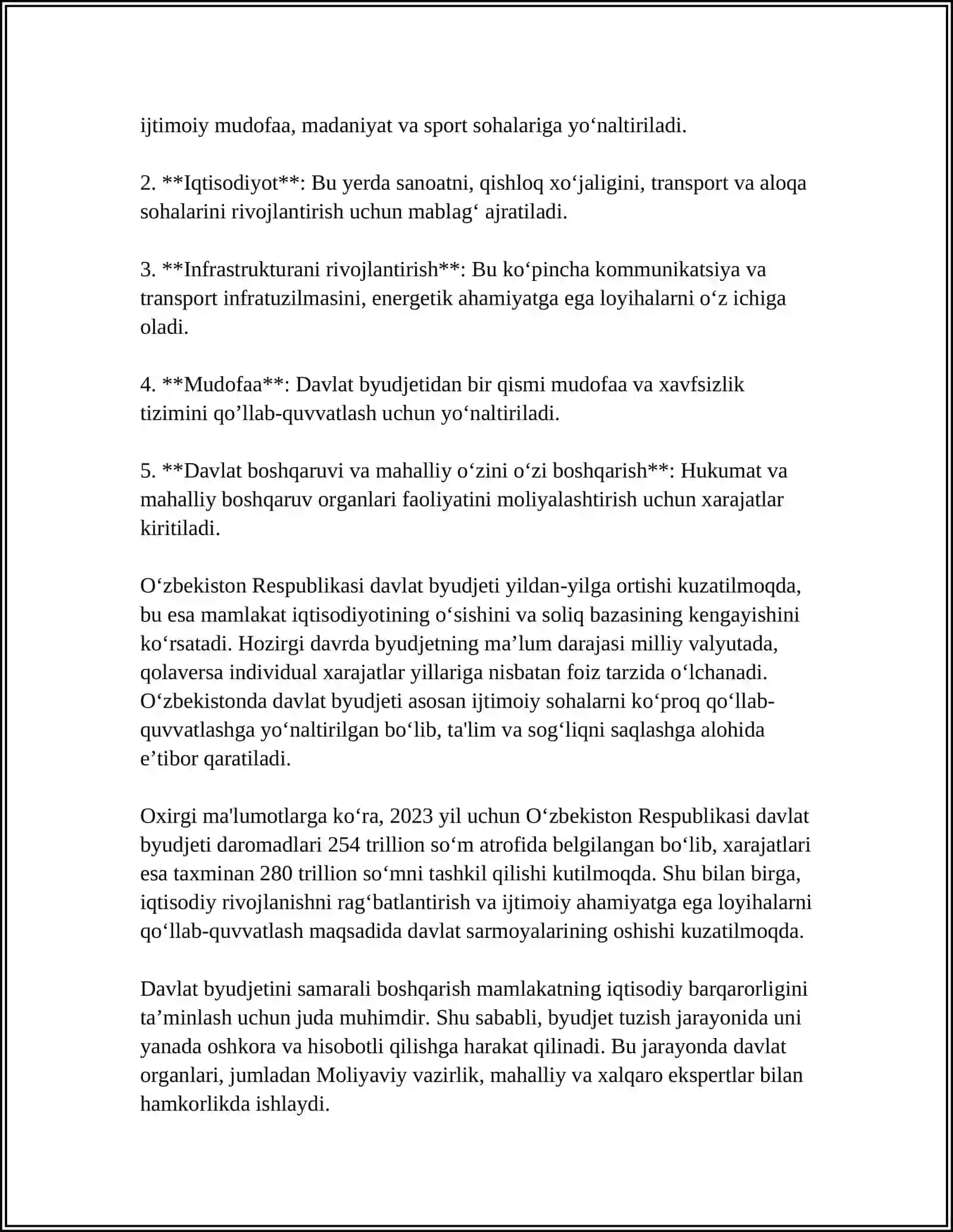 O'ZBEKISTON RESPUBLIKASI OLIY TA’LIM FAN VA INNOVATSIYA VAZIRLIGI 4