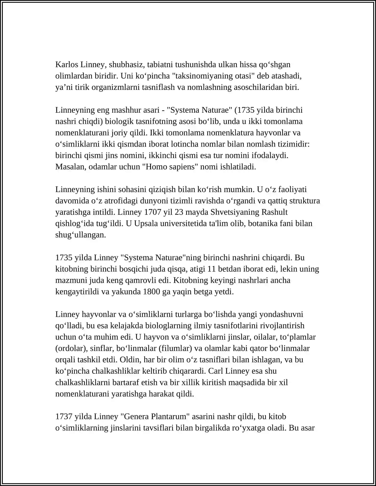 YUKSAK O'SIMLIKLARNING TAKSONOMIK TARIXI 4