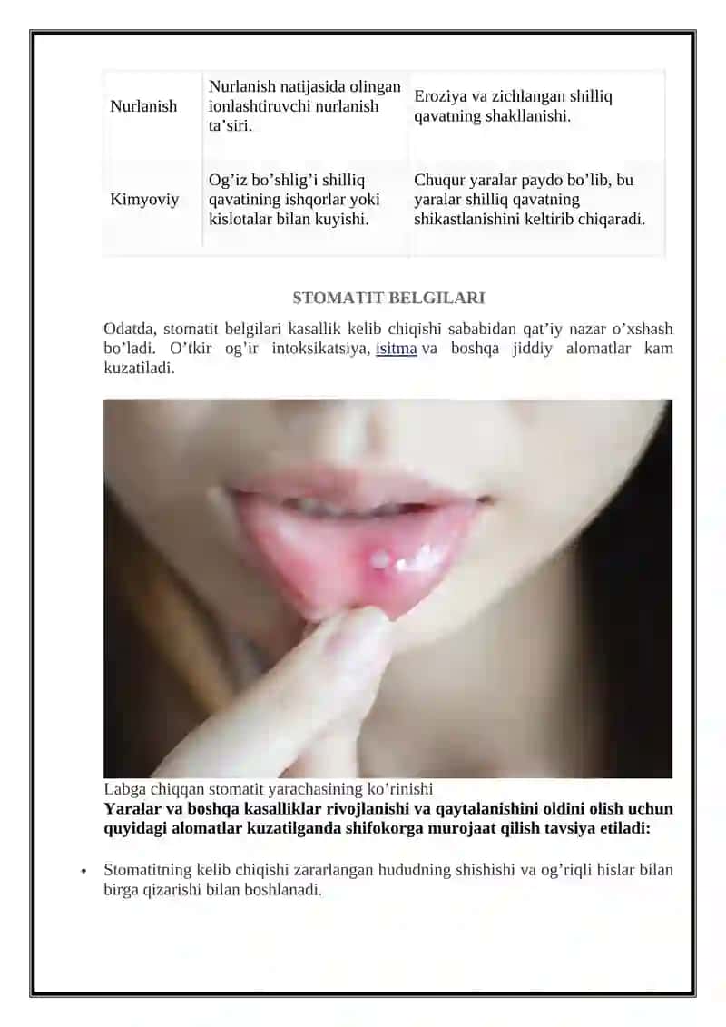 STOMATIT, EZOFAGIT, GASTRIT 4